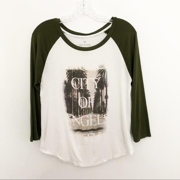 American Eagle Outfitters Tops - American Eagle Soft & Sexy City of Angeles Tee